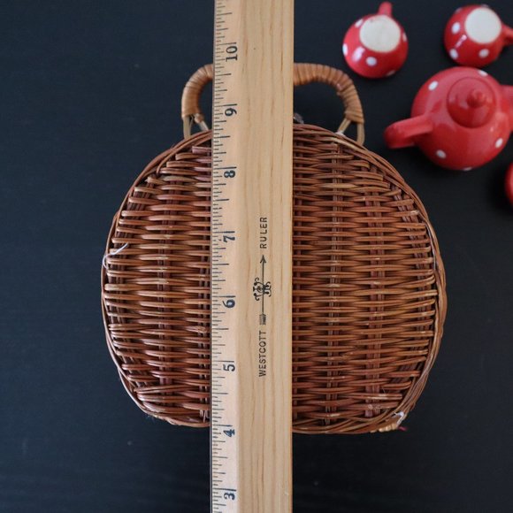 Vintage Red White Polka Dot Mini Tea Set - Picture 7 of 7